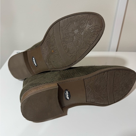 Dr. Scholl’s  Ankle Booties Olive Green Comfort Shoes Size 7.5 Medium - Picture 6 of 8